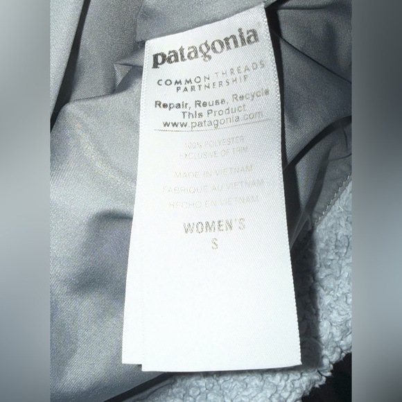 Patagonia Women’s Fleece Vest Small Gray Full Zip Pile Fleece - Picture 3 of 8